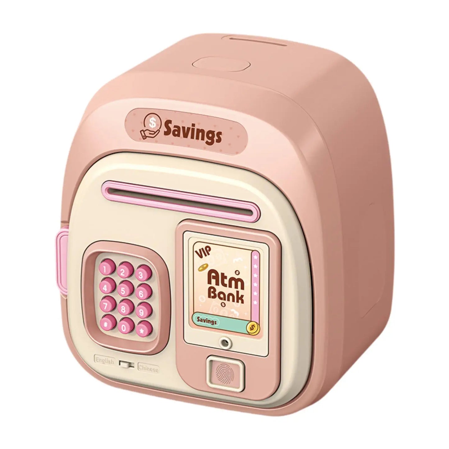 Electronic Piggy Bank, Double Mode Password Automatic Roll Cute Large Capacity