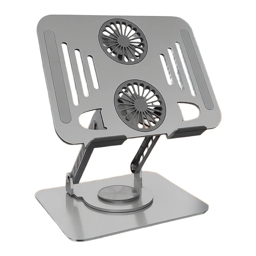 2 Fan Laptop Cooler Stand Lifting Laptop Cooling Stand Notebook Riser Anti-slip For All Tablet Laptop Adjustable Bracket Tools
