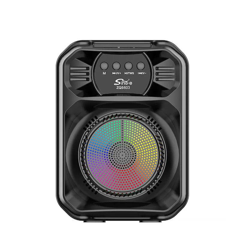 ZQS603 New Bluetooth Speaker Outdoor Portable Square Dance Audio Large Volume with Microphone Karaoke