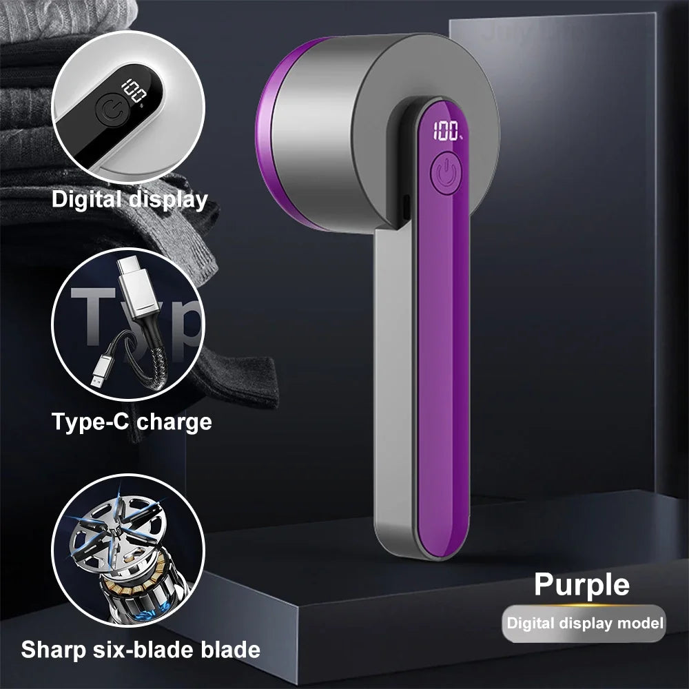 High Quality Electric Household Clothes Shaver Lint Remover Digital Display Fuzz Remover Hair Ball Trimmer