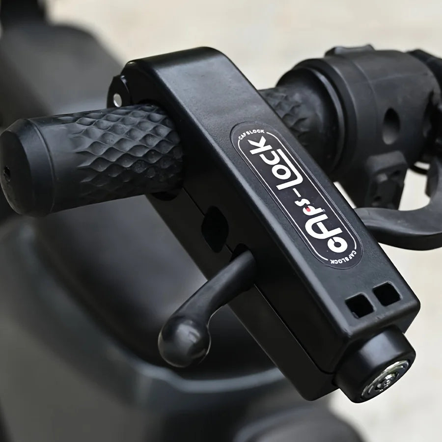 Mini Electric Vehicle Bike Anti-Theft Lock Set - Bicycle Brake Handlebar Grip Cycling Horn Throttle Lock for Scooter Motorcycle