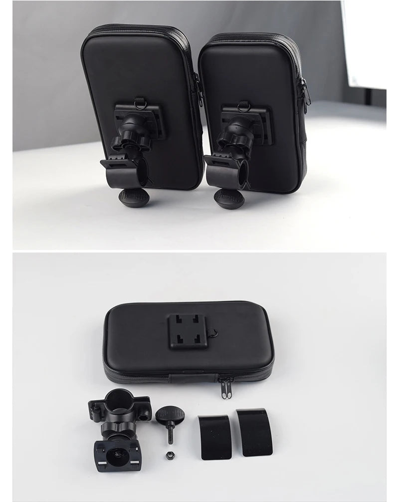 Bicycle Handlebar Stand Waterproof Bike Phone Holder Wall Electric Motorcycle Handlebar Mount Bag Bracket Rack Bike Accessories