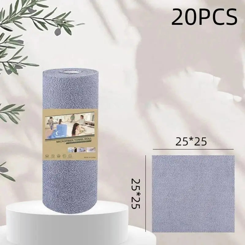 Thickened Disposable Tearable Kitchen Cleaning Cloth Oil-proof Dish Towel Absorbent Wet And Dry Dual-use Wipes Dishwashing