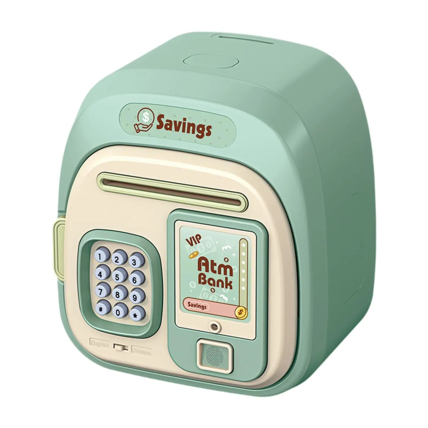 Electronic Piggy Bank, Double Mode Password Automatic Roll Cute Large Capacity