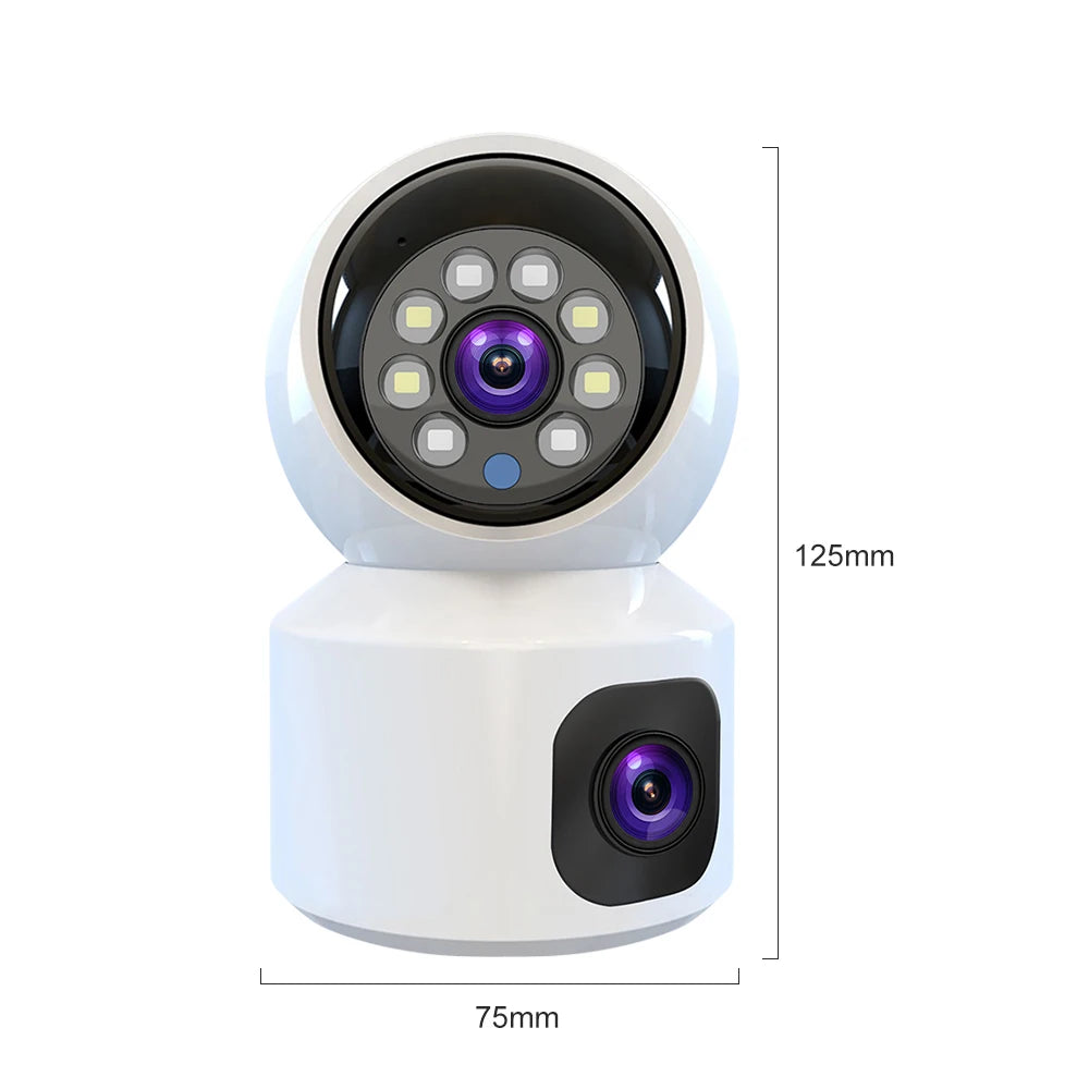 V380 Pro Dual Lens 4MP Wireless Dome Camera WIFI Home Smart Protection Wireless CCTV Indoor Camera Two Way Audio