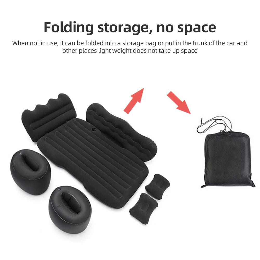 Mattress Car Inflatable Travel Bed Home Outdoor Camping Mat Rear Flocking Plus Air Mattress for SUV Outdoor Camping Equipment