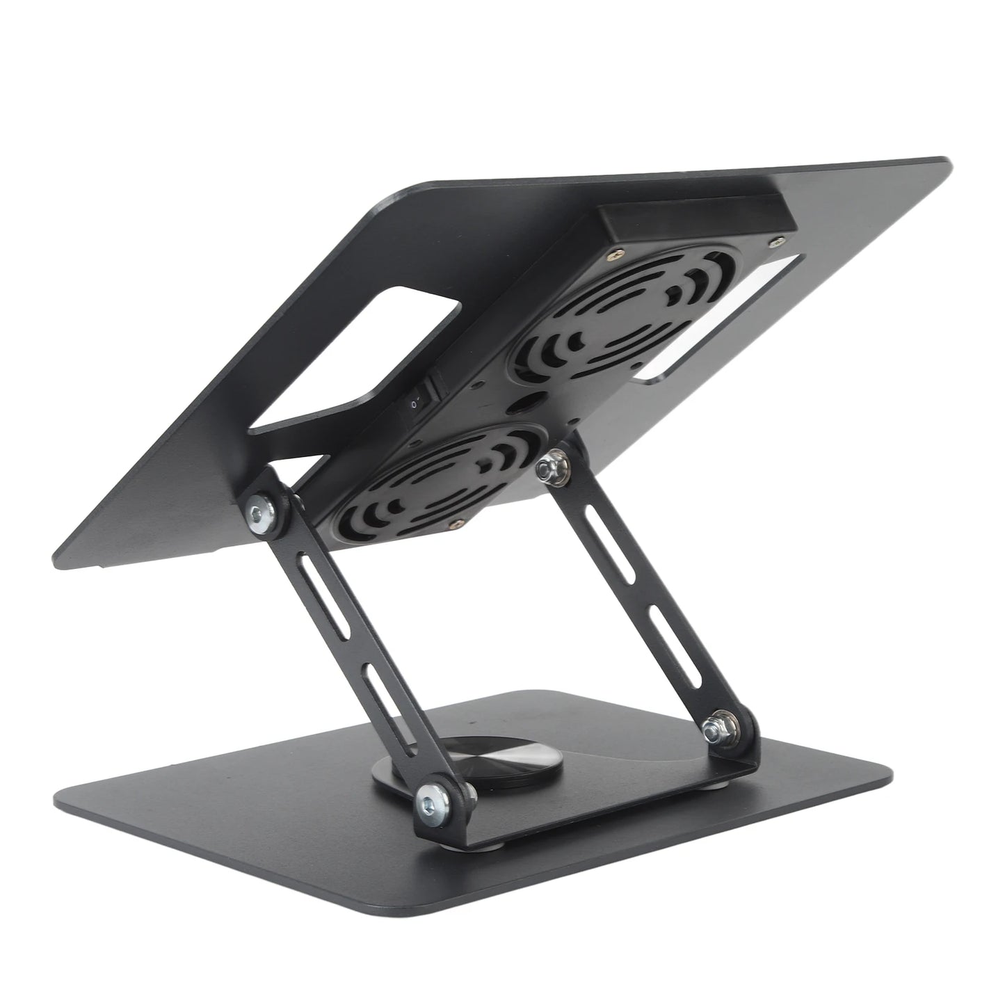Laptop Stand Laptop Holder Aluminium Alloy Cooling Fan Design Rotatable Hollowed Out Foldable Portable for 11 To 17.3in Device