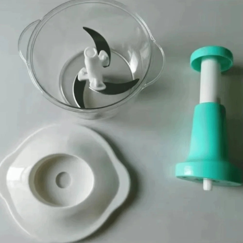 Multi-functional Vegetable Mincer Manual Press Plastic Special Ingredients Mixer Removable Convenient Handheld Food Chopper