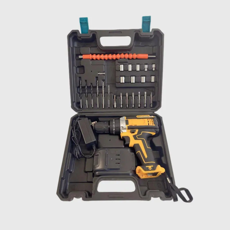 DW 21V lithium battery rechargeable drill 3 functions impact drill double speed hand drill multi-function household electric scr