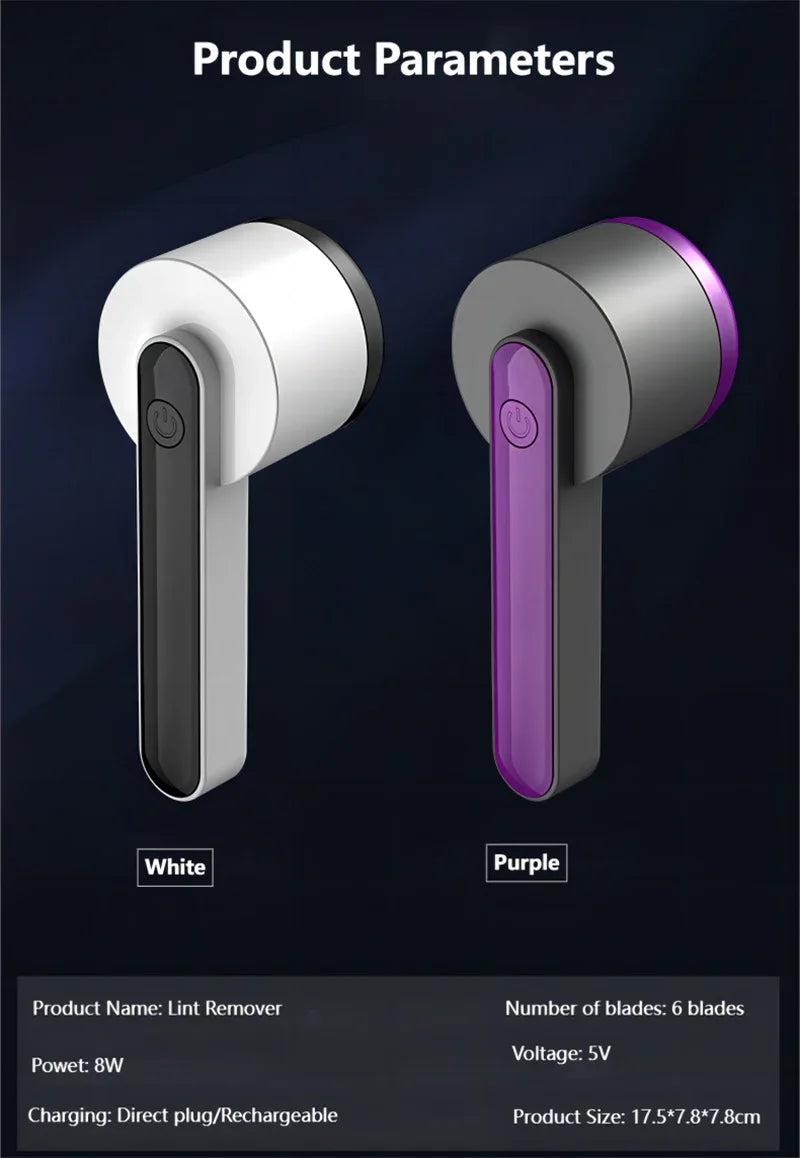 High Quality Electric Household Clothes Shaver Lint Remover Digital Display Fuzz Remover Hair Ball Trimmer