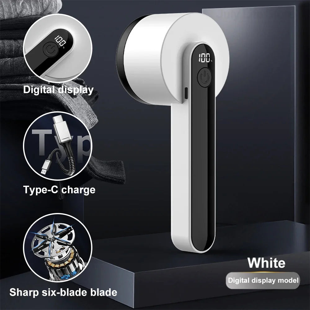 High Quality Electric Household Clothes Shaver Lint Remover Digital Display Fuzz Remover Hair Ball Trimmer