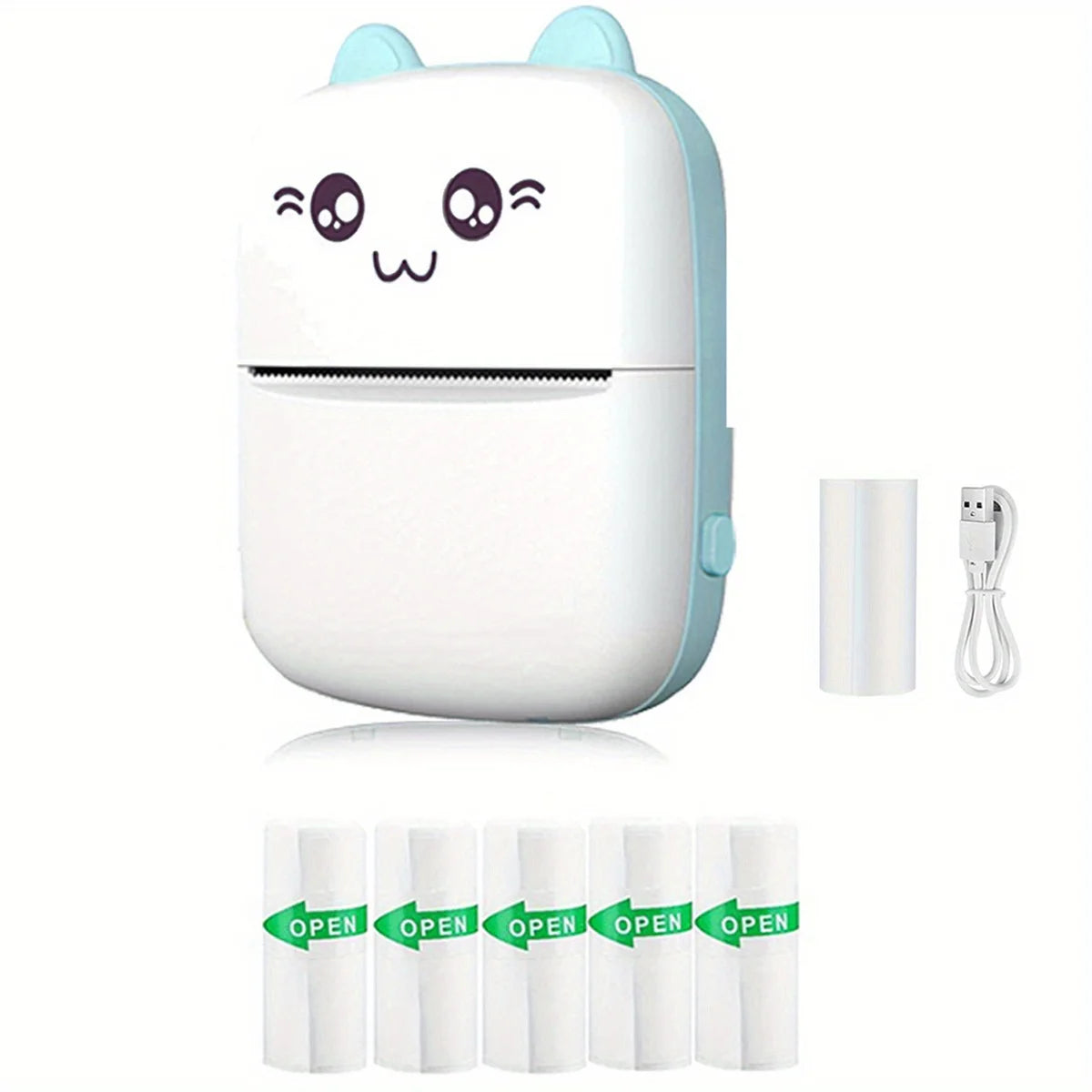 Mini Printer, Inkless Sticker Maker, Free Cut Small Pocket Printer, Wireless Mini Sticker Printer, Portable Thermal Printer