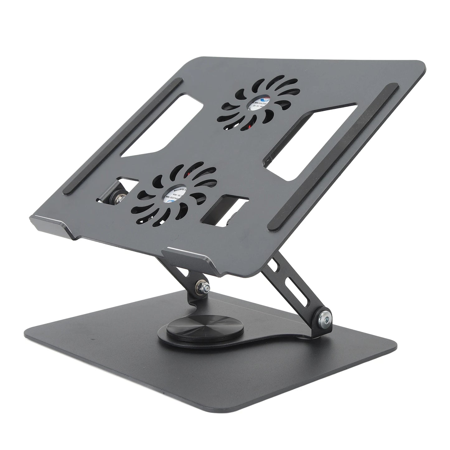 Laptop Stand Laptop Holder Aluminium Alloy Cooling Fan Design Rotatable Hollowed Out Foldable Portable for 11 To 17.3in Device