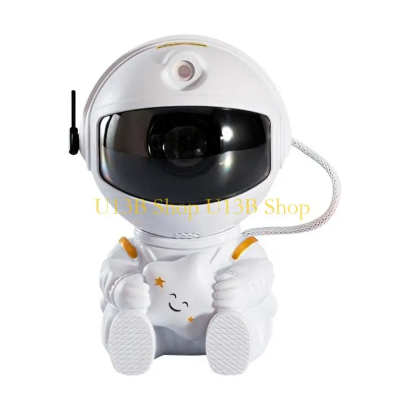 U13B 360°Rotation Astronaut Projector Light with Guitar/Star in Hand Portable Remote Control Night Lamp for Bedroom Decors