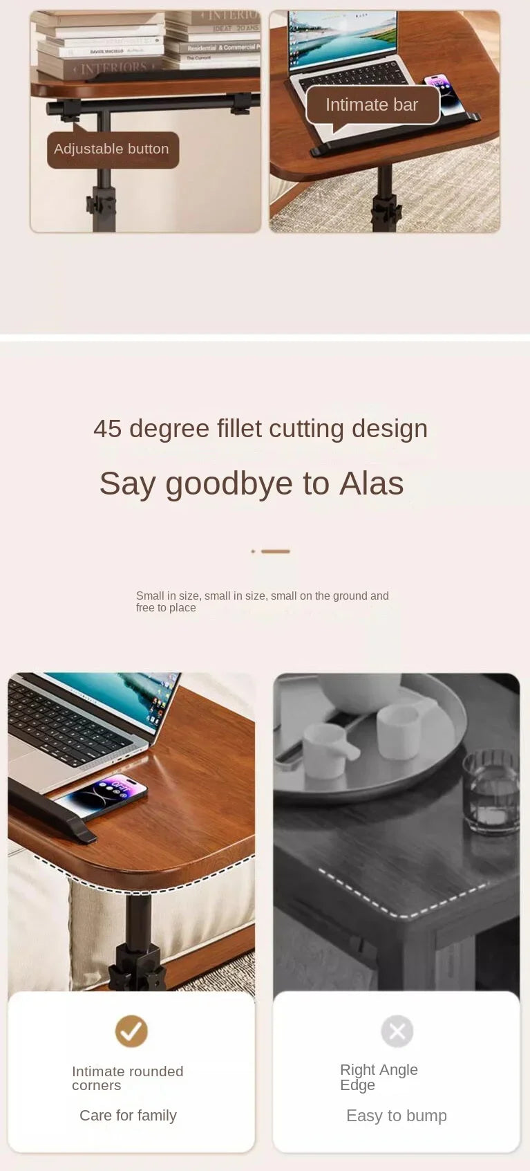 Sofa Side Table Living Room Furniture Minimalist Modern Shelves Small Table Luxury Coffee Tea Table Rugged And Durable Furniture