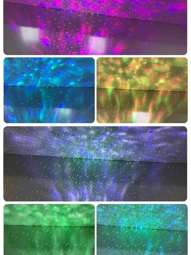 Water mark lamp projection dream aurora borealis projection laser lamp sky star Bluetooth music atmosphere night light star lamp