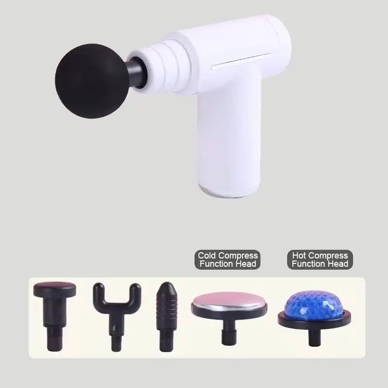Home Gym Massage Gun Electric Handheld Muscle Massager Device Portable Deep Tissue Relaxation Cold Hot Fascia Gun