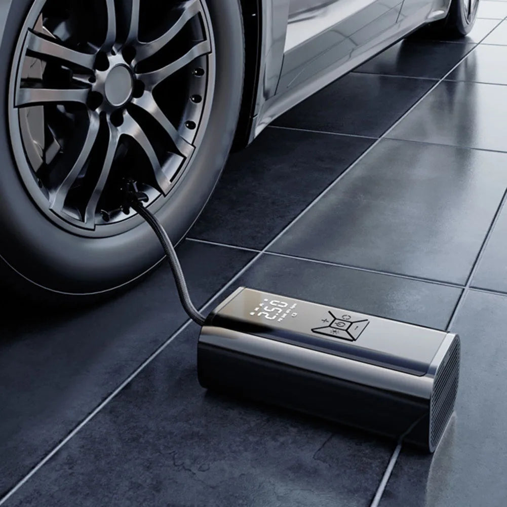 Digital Display Compressor Portable Tire Inflator Travel Use Usb Rechargeable Air Compressor Automotive Air Pump