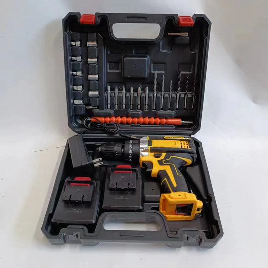 DW 21V lithium battery rechargeable drill 3 functions impact drill double speed hand drill multi-function household electric scr