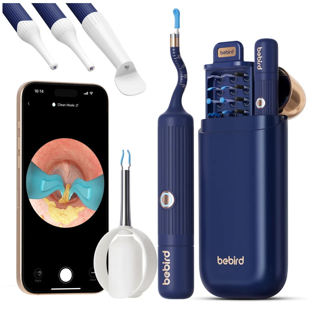 Bebird EarSight Plus Visual Earpick Ear Spoon Bendable & Affordable All-in-1 Ear Rod  with 6 LED Lights 1000W Camera Clean Ear