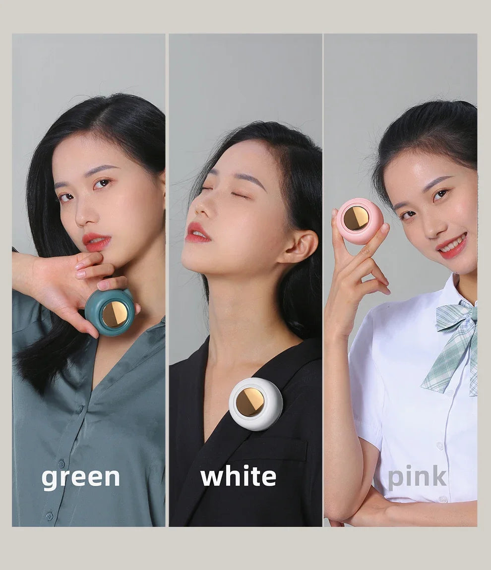 Whirlwind Leafless Fan With Portable Button Design USB Charging Silent Portable Mini Fan For Home And Outdoor Travel