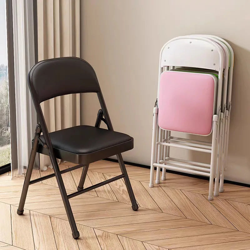 Folding Chair Home Office Meeting Chair Installation-free Simple Study Folding Storage Home Dining Chair