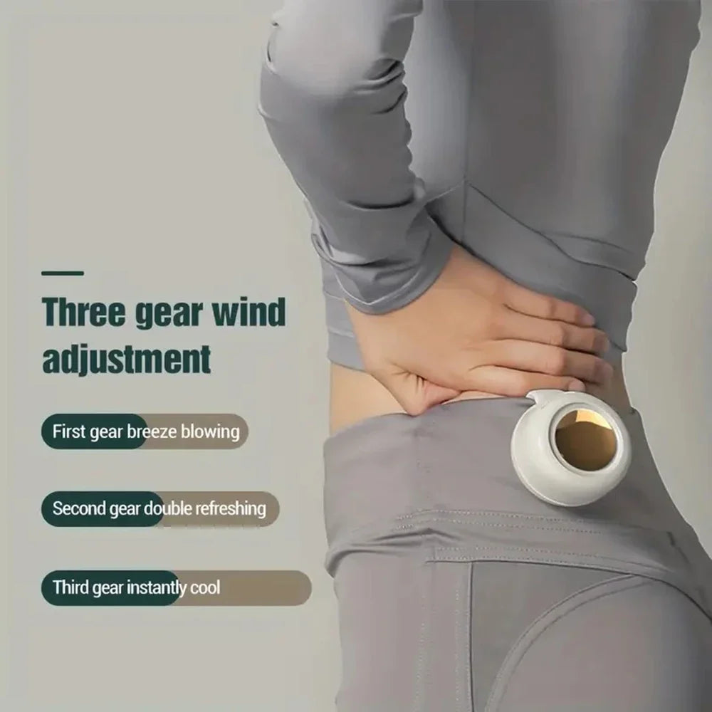 Whirlwind Leafless Fan With Portable Button Design USB Charging Silent Portable Mini Fan For Home And Outdoor Travel