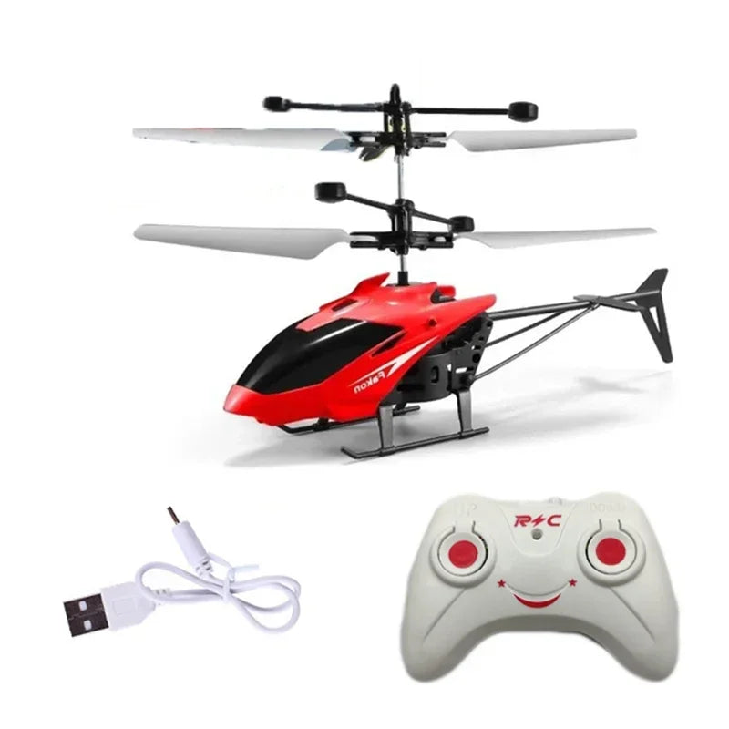 Mini RC Rechargeable No Remote Control RC Helicopters Toys Induction Hovering Safe Fall-resistant Rc Airplane