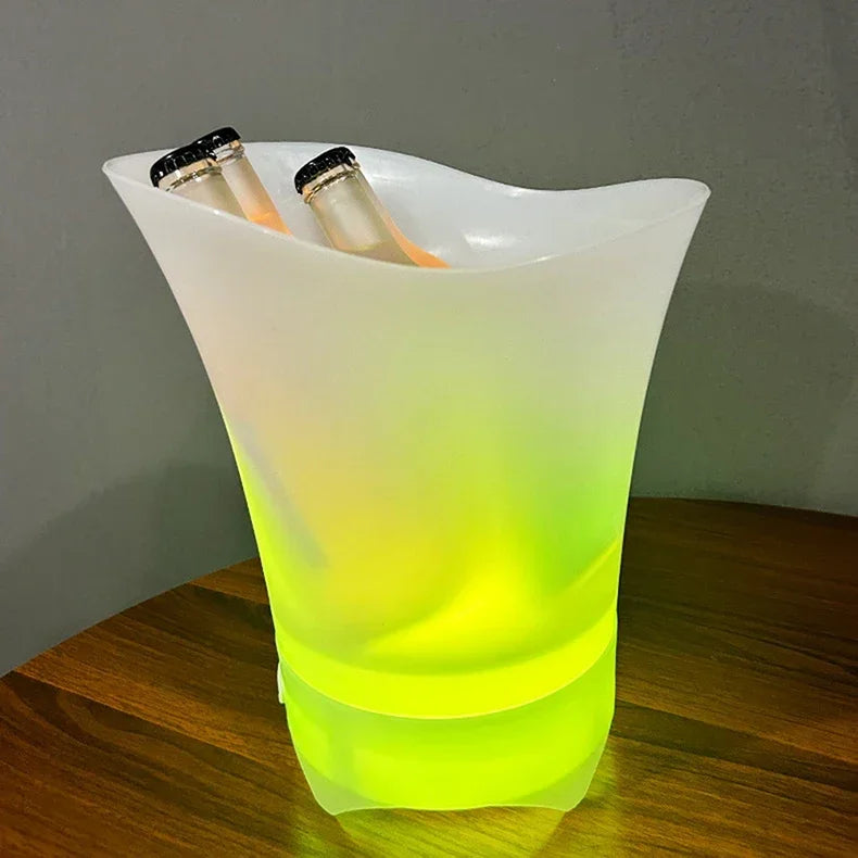 Bluetooth Light-emitting Ice Bucket LED Light Portable Small Audio Beer Bucket Camping Ice Buckets Bar Barware Atmosphere Props