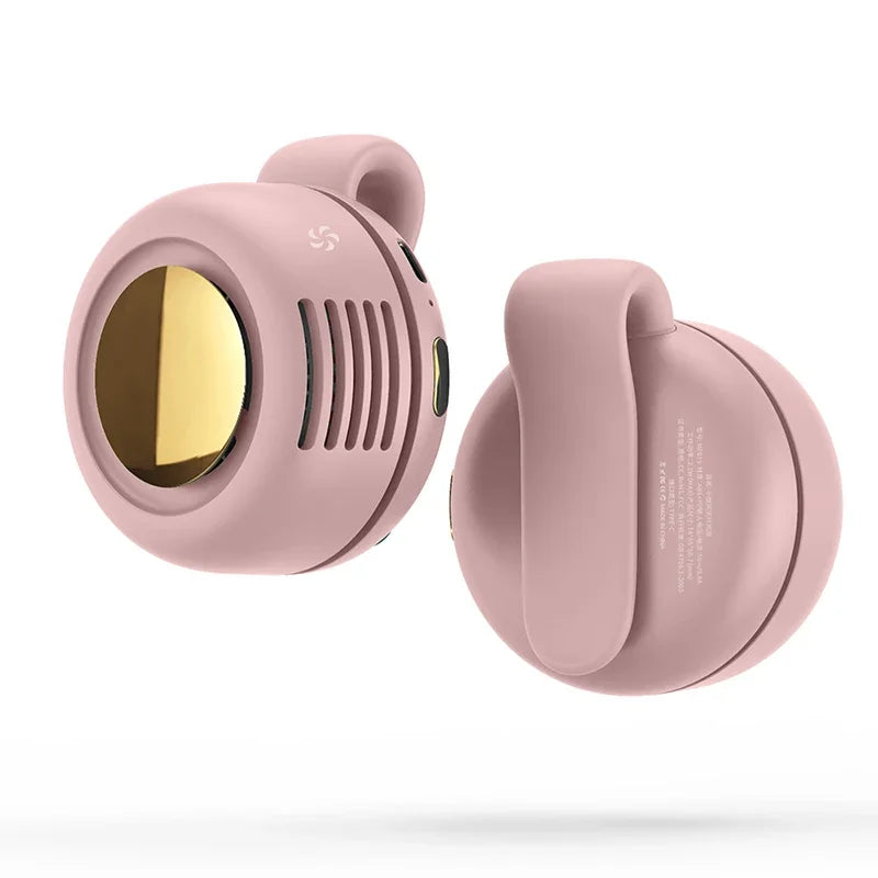 Whirlwind Leafless Fan With Portable Button Design USB Charging Silent Portable Mini Fan For Home And Outdoor Travel