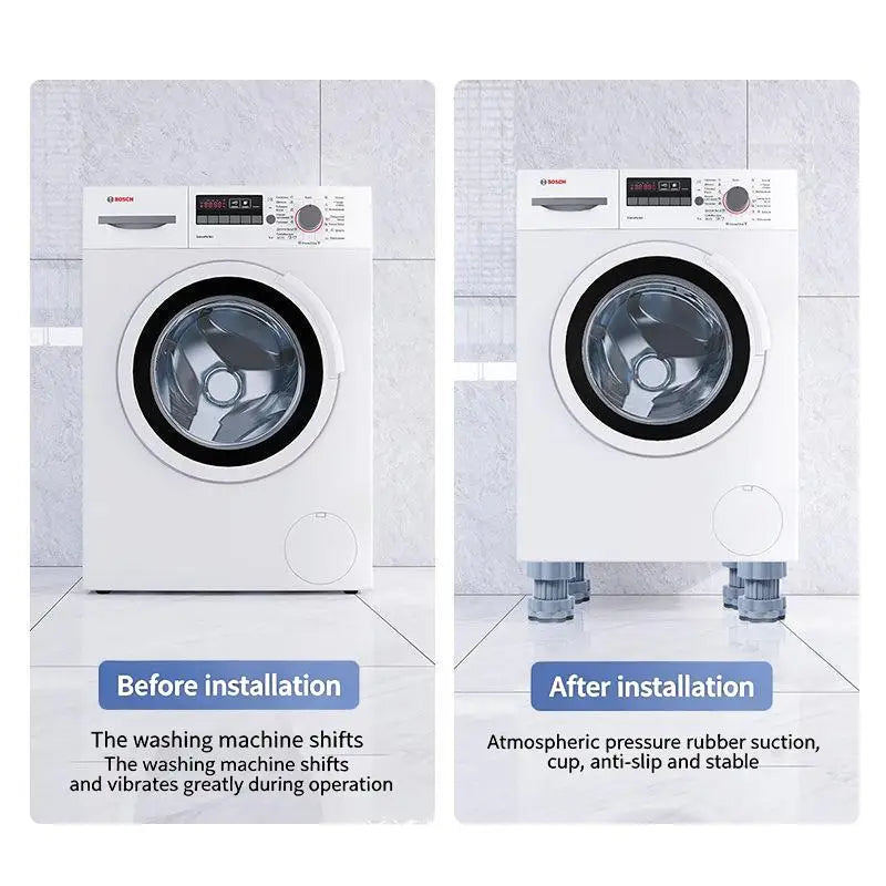 Multi-Functional Washing Machine Shockproof Pad Adjustable Anti-Slip Anti Vibration Mat Universal Furniture Foot Pad