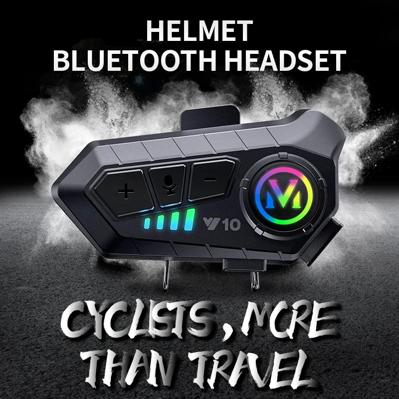 Helmet Bluetooth Earphones Y10 Waterproof Noise Reduction Motorcycle Earphones Soft Mac Helmet Earphones