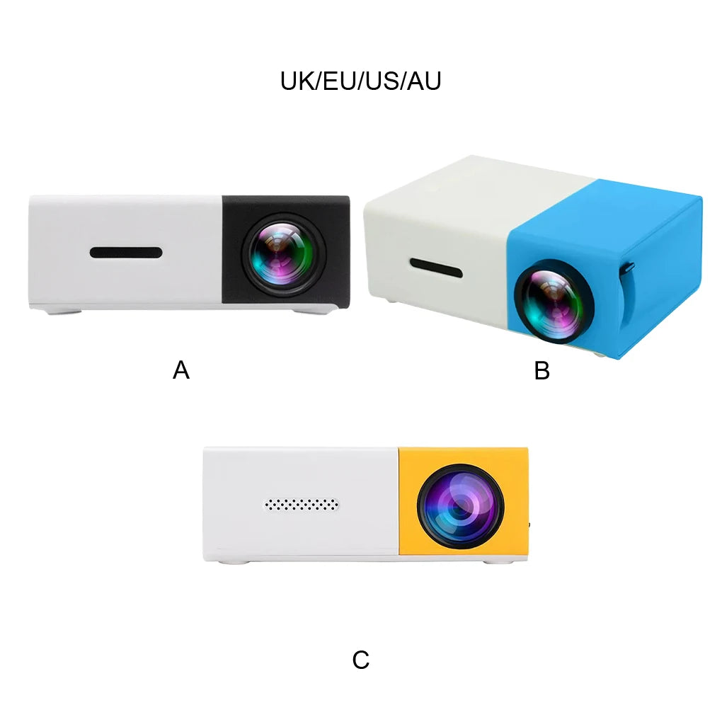 YG300 MINI Projector Portable Home Theater Smart TV Laser Beamer 3D Cinema LED Videoprojector for 1920X1080 Movie Via HD Port