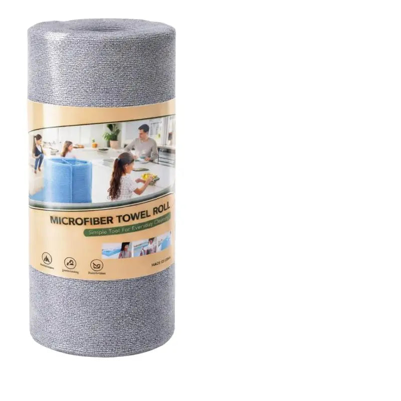 Thickened Disposable Tearable Kitchen Cleaning Cloth Oil-proof Dish Towel Absorbent Wet And Dry Dual-use Wipes Dishwashing