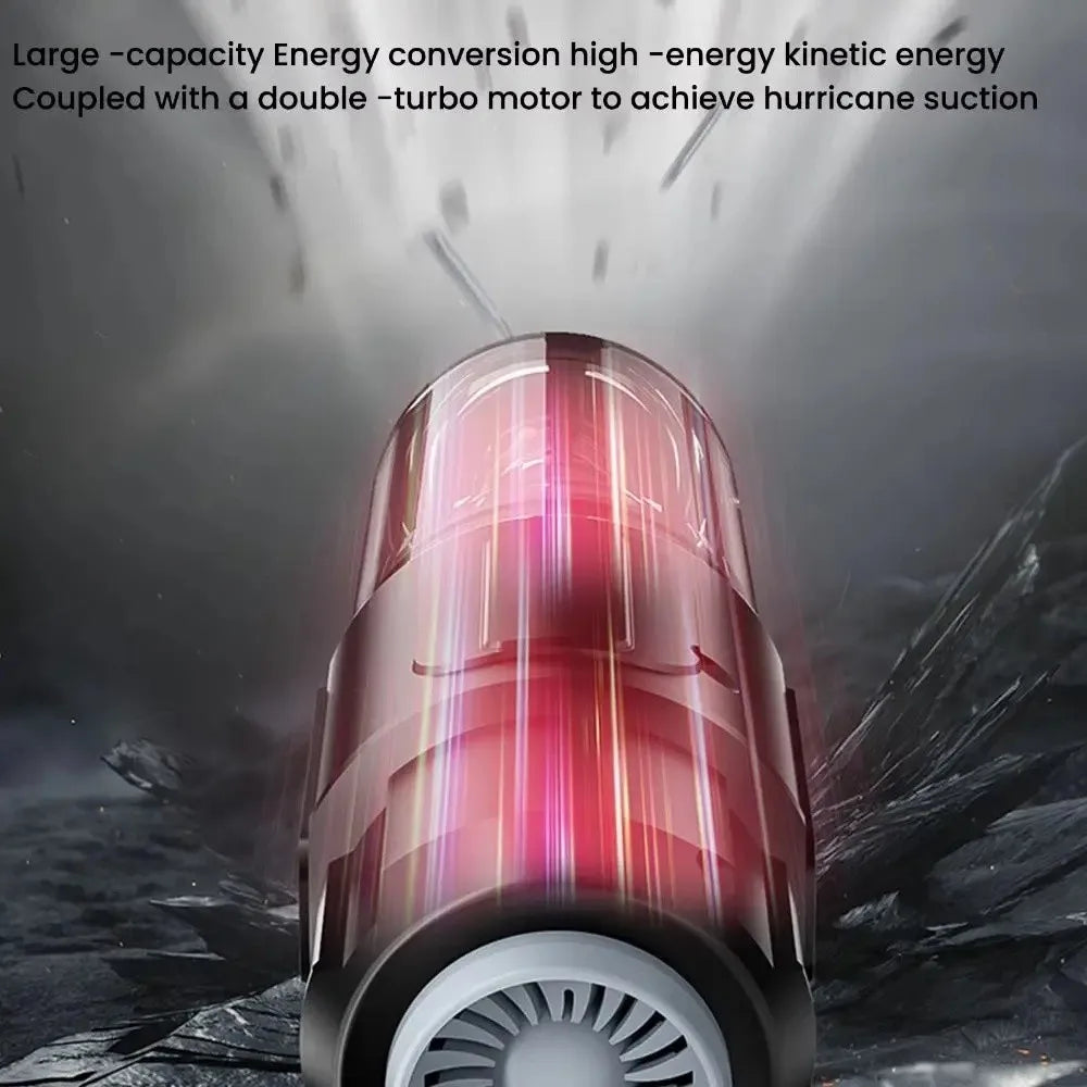 5000Pa Suction Car Vacuum Cleaner High Power 1500mAh Cordless Auto Vacuum Super Suction Multifunctional Wireless Dust Blower