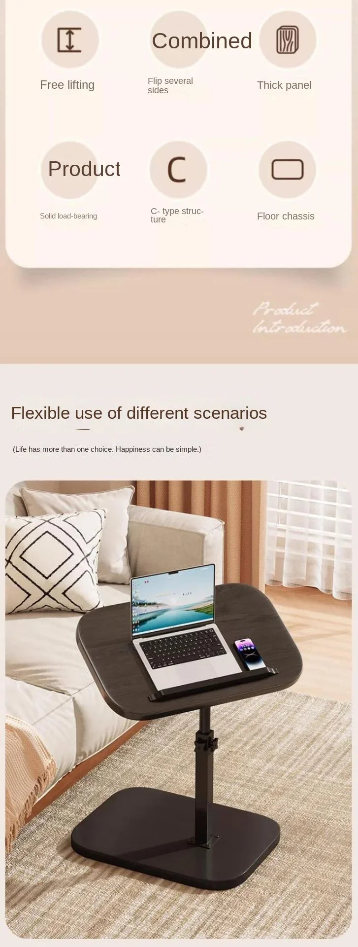 Sofa Side Table Living Room Furniture Minimalist Modern Shelves Small Table Luxury Coffee Tea Table Rugged And Durable Furniture