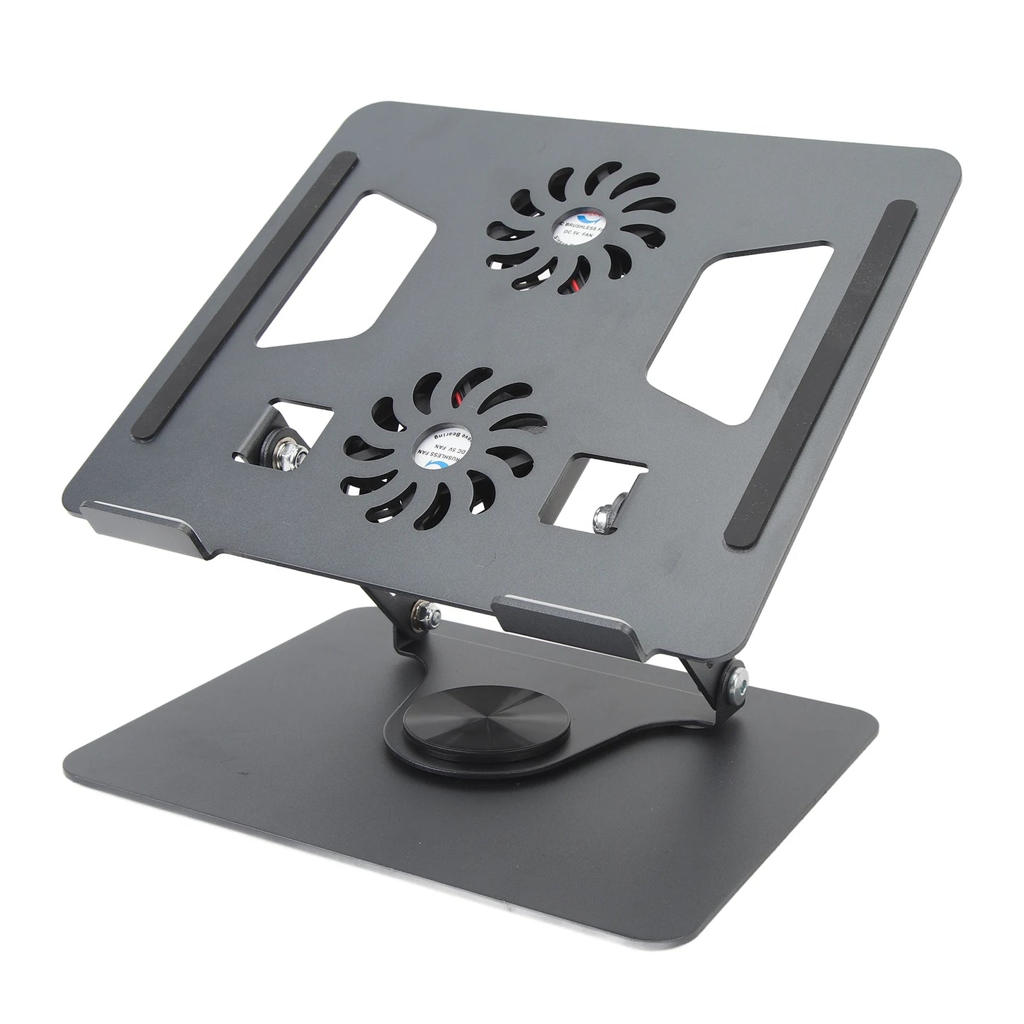 Laptop Stand Laptop Holder Aluminium Alloy Cooling Fan Design Rotatable Hollowed Out Foldable Portable for 11 To 17.3in Device