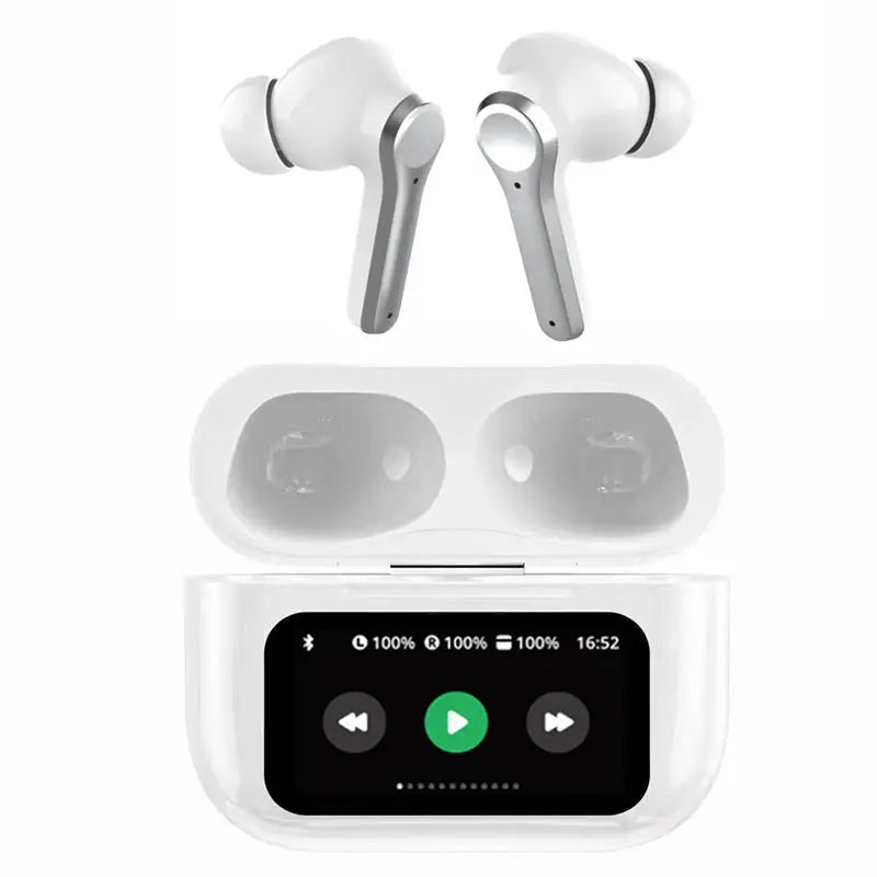 A9pro TWS in Ear Earbuds ANC, Touch Control, LED Display, Bluetooth 5.3 Noise Cancelling Wireless Earphones JL Chipset Headphone