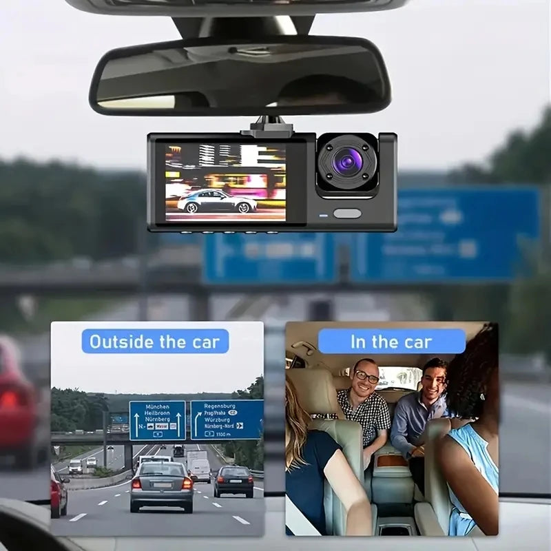 A22 1080P DVR Car Recorder 2-inch Screen Front and Rear Cameras Car Recorder 32G/64g Supports Night Vision Loop