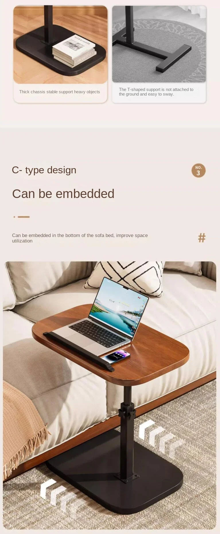 Sofa Side Table Living Room Furniture Minimalist Modern Shelves Small Table Luxury Coffee Tea Table Rugged And Durable Furniture