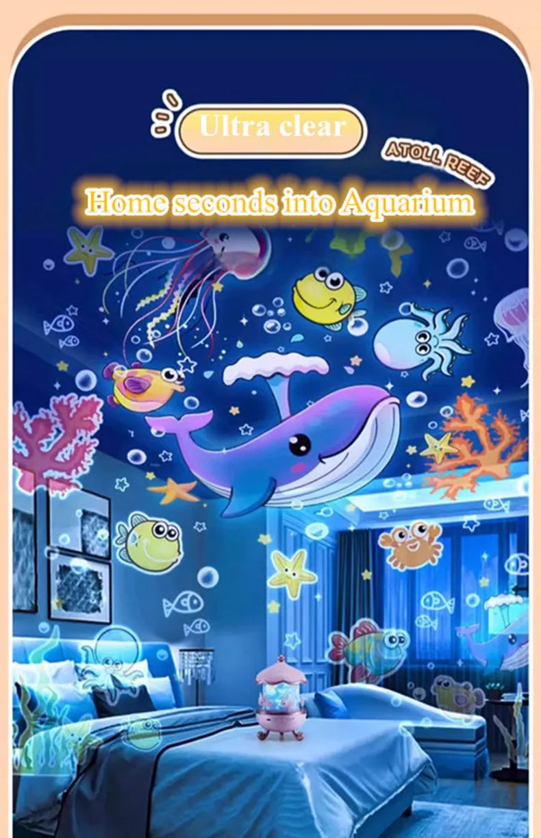 Star Projector for Kids 12 Films Star Lights for Ceiling Projector Baby Night Lamp with Exquisite Gifts