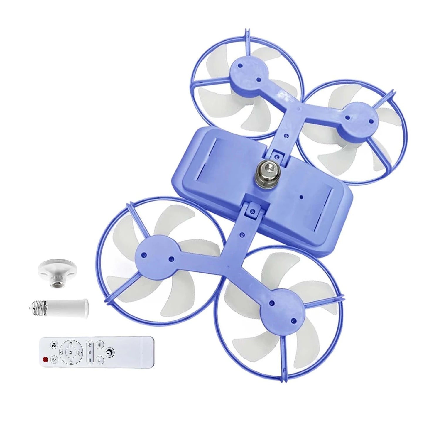 Drone Style Light Fan with 3 Adjustable Color Modes Drone Inspired Led Ceiling Fan Light for Bedroom Living Room Office