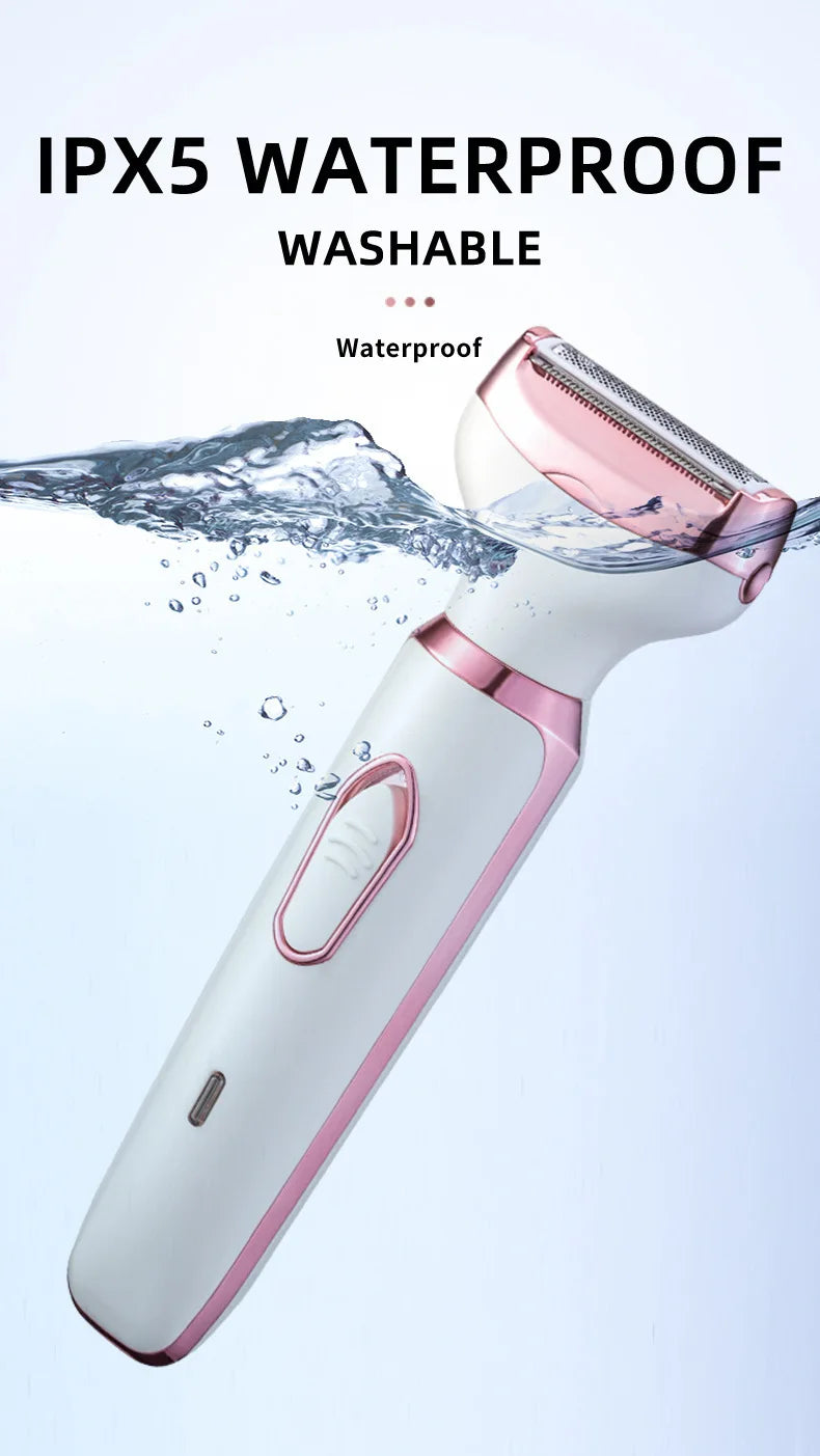 4 in 1 Electric Lady Shaver Body Hair Removal Epilator Painless Cordless Trimmer Razor Gifts for Women Home Appliances