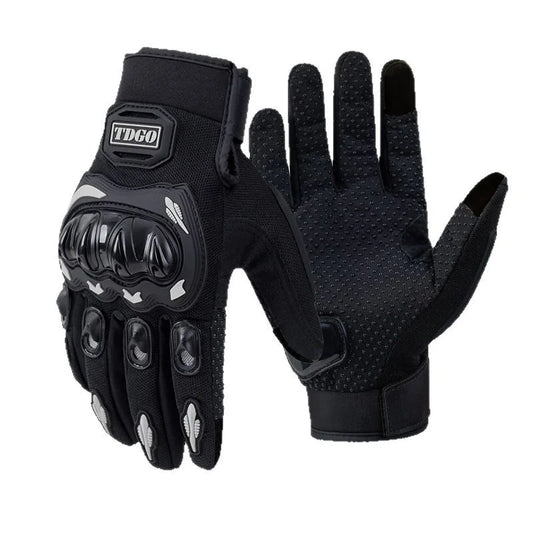 Men's motorcycle supplies windproof gloves all-finger summer touch screen anti-collision and anti-slip racing gloves breathable