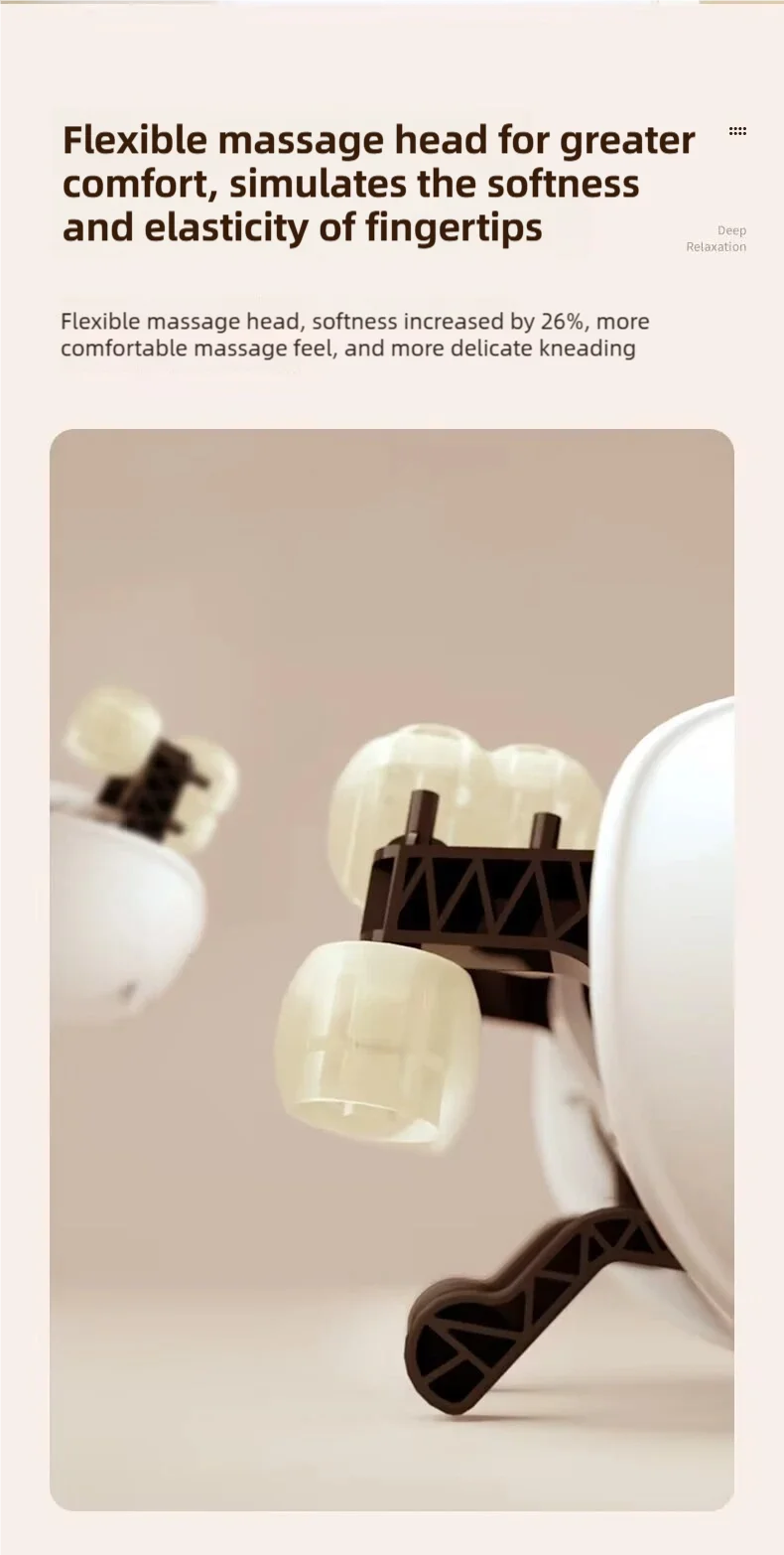 Wireless neck massager with hot compress function for pain relief deep tissue massage neck shoulder relaxation massage shawl