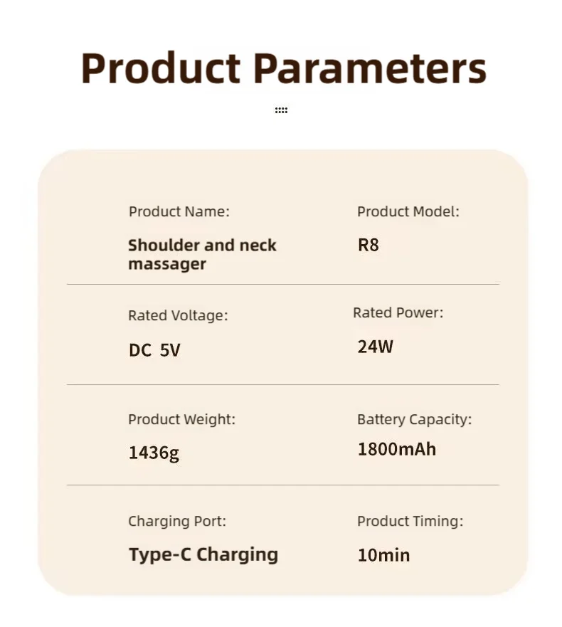 Wireless neck massager with hot compress function for pain relief deep tissue massage neck shoulder relaxation massage shawl