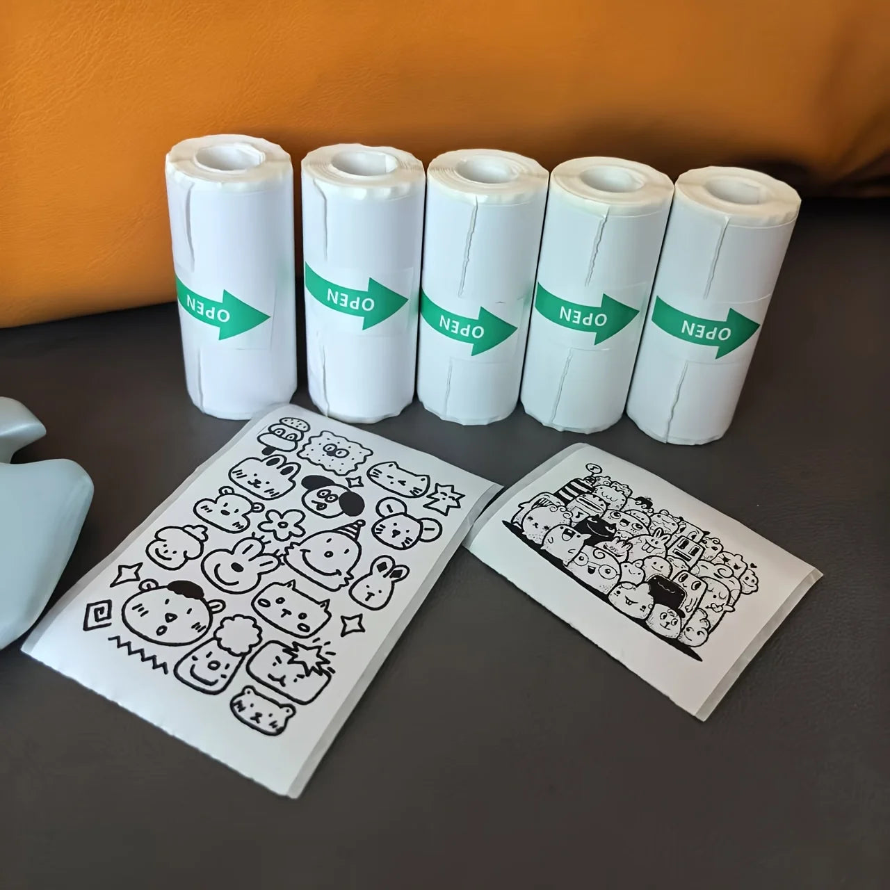 Mini Printer, Inkless Sticker Maker, Free Cut Small Pocket Printer, Wireless Mini Sticker Printer, Portable Thermal Printer