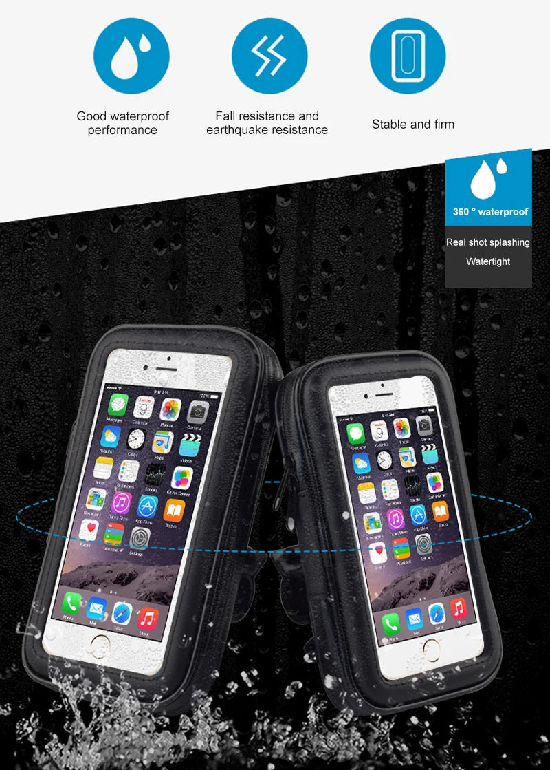 Bicycle Handlebar Stand Waterproof Bike Phone Holder Wall Electric Motorcycle Handlebar Mount Bag Bracket Rack Bike Accessories