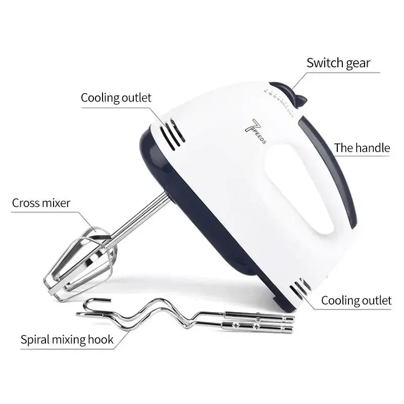 AQfor Convenient handheld automatic egg beater, household baking electric cake machine, baking small cream beater