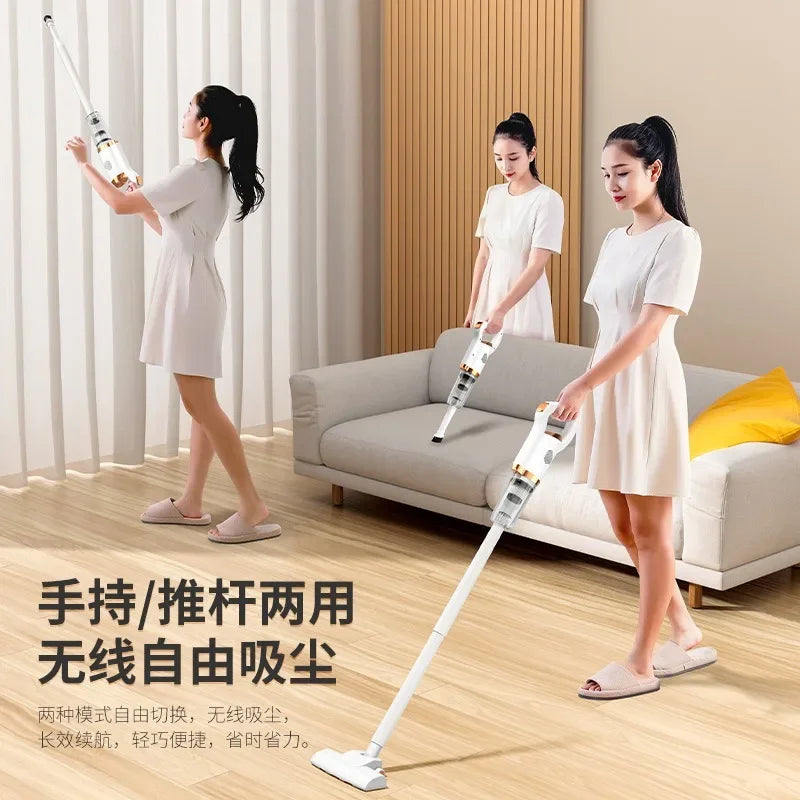 High-power Handheld Household Ultrasonic Cleaner Car And Home Vacuum Cleaner Wireless Vacuum And Mite Removal Vacuum Cleaner